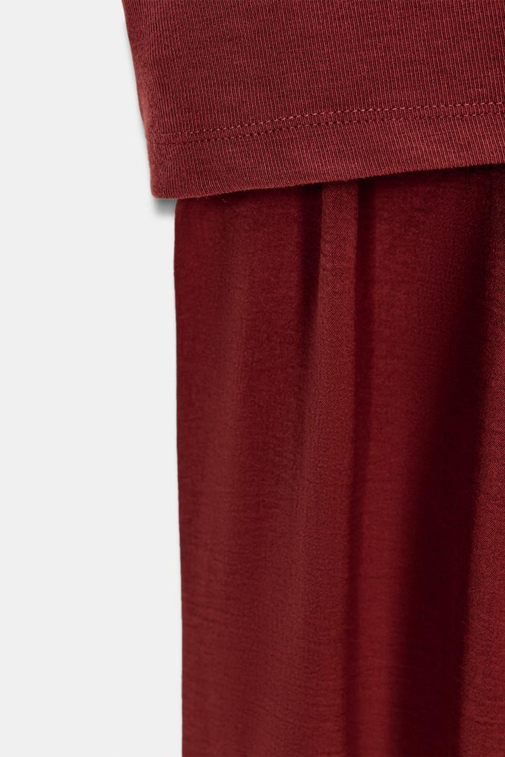 ZARA ДЛИННОЕ ПЛАТЬЕ АСИММЕТРИЧНОГО КРОЯ, ЧЕРЕПИЧНЫЙ