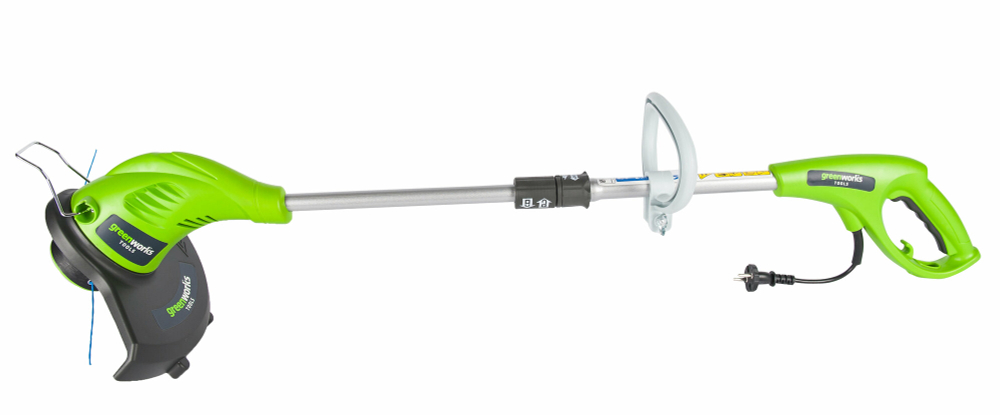 Триммер электро Greenworks 21217 нижний двигатель 500Вт леска 1.6мм 33см 21217