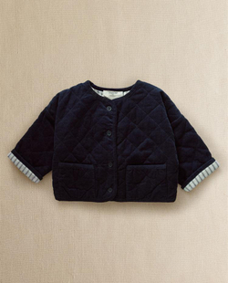 ZARA HOME ДЕТСКАЯ КУРТКА ИЗ ВЕЛЬВЕТА, СИНИЙ