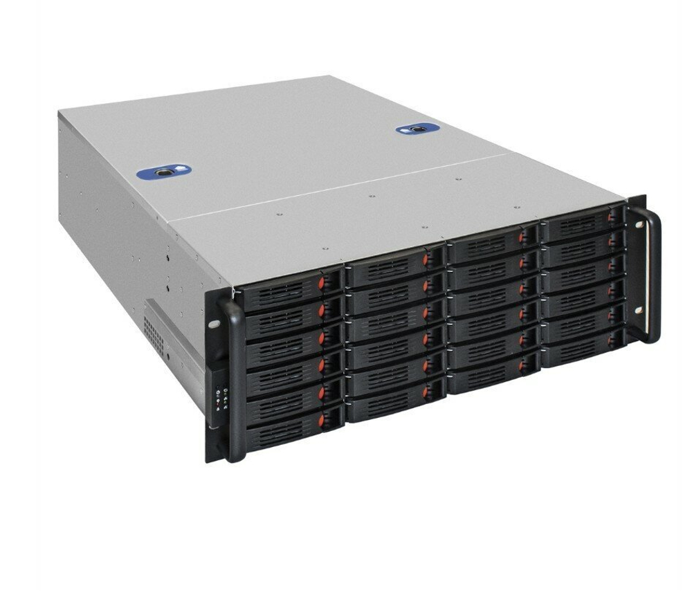 Серверный корпус ExeGate Pro 4U660-HS24/1000RADS, (EX293269RUS), black/silver