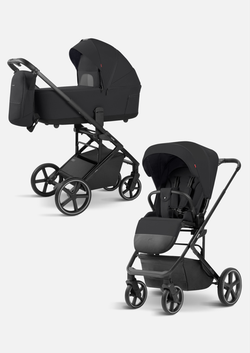 Carrello Коляска 2 в 1 Alfa (Rock Black 2025)