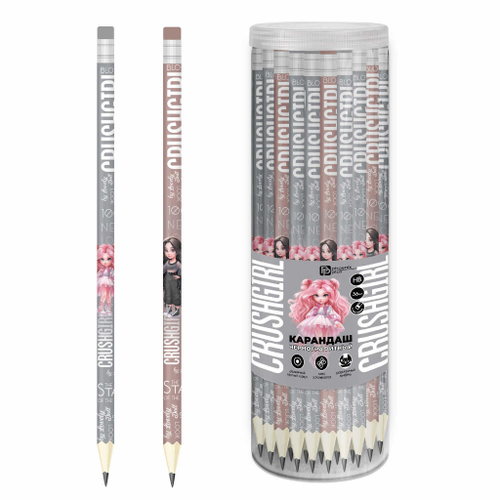 Карандаш чернографитный HB 2 мм ФЕНИКС Красотка (70084)