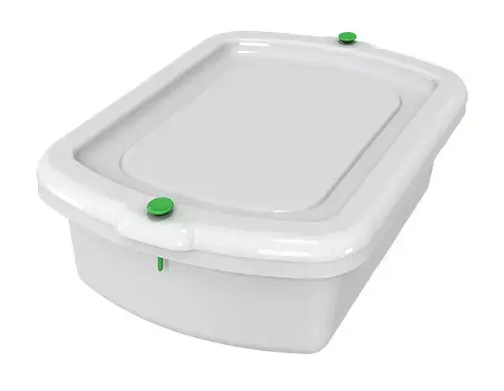 Контейнер КЭ-КРОНТ-2 с крышкой и сигнальными фиксаторами для транспортировки и кратковрем. хран