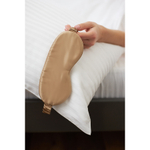 Маска для сна из натурального шелка бежевого цвета из коллекции essential