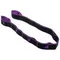 Резинка-эспандер с захватами для растяжки всех групп мышц 90 × 4 см, цвет фиолетовый