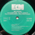 Jan Garbarek, Keith Jarrett, Palle Danielsson, Jon Christensen ‎– Belonging (Германия) ECM
