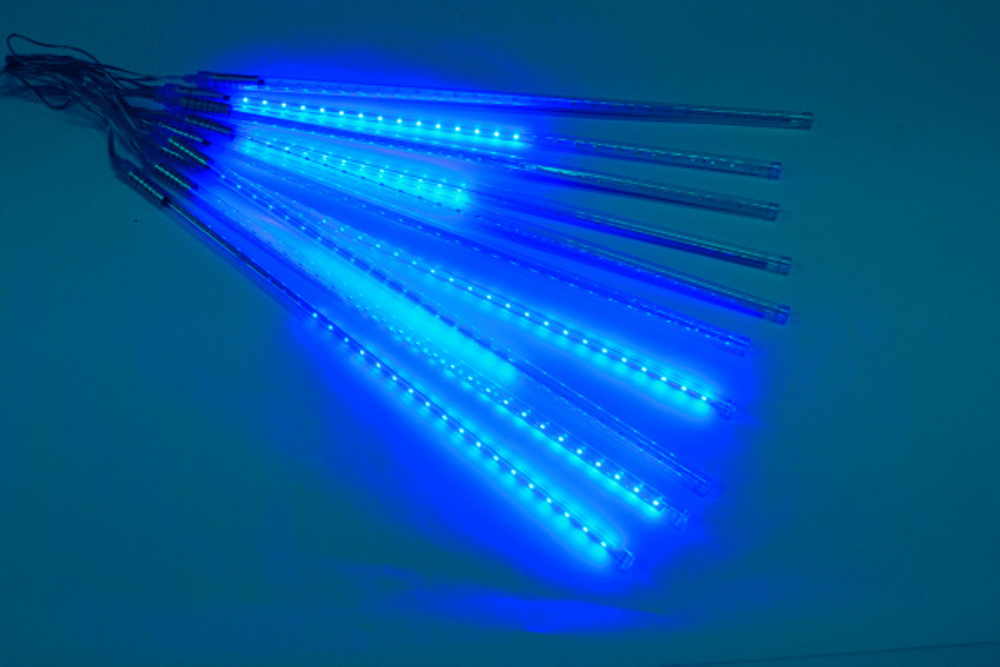 2021 Сосульки Трубки D12mm, 10шт 0,5М Синяя LED-PLM-SNOW-540SMD-0.5*4.5M-10-12V-B  не соединяемая