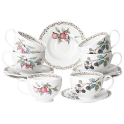 ЧАЙНЫЙ НАБОР LEFARD "FRUIT GARDEN" НА 6 ПЕР. 12 ПР. 260 МЛ (КОР=4НАБ.)