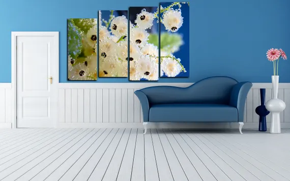 Модульная картина"Прозрачная смородина"