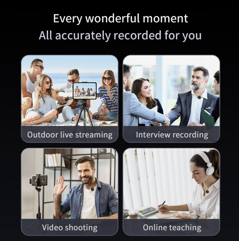 Микрофон беспроводной Xiaomi Funsnap Wireless Microphone A6S, Type-C