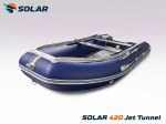 Лодка надувная моторная solar-420 jet tunnel