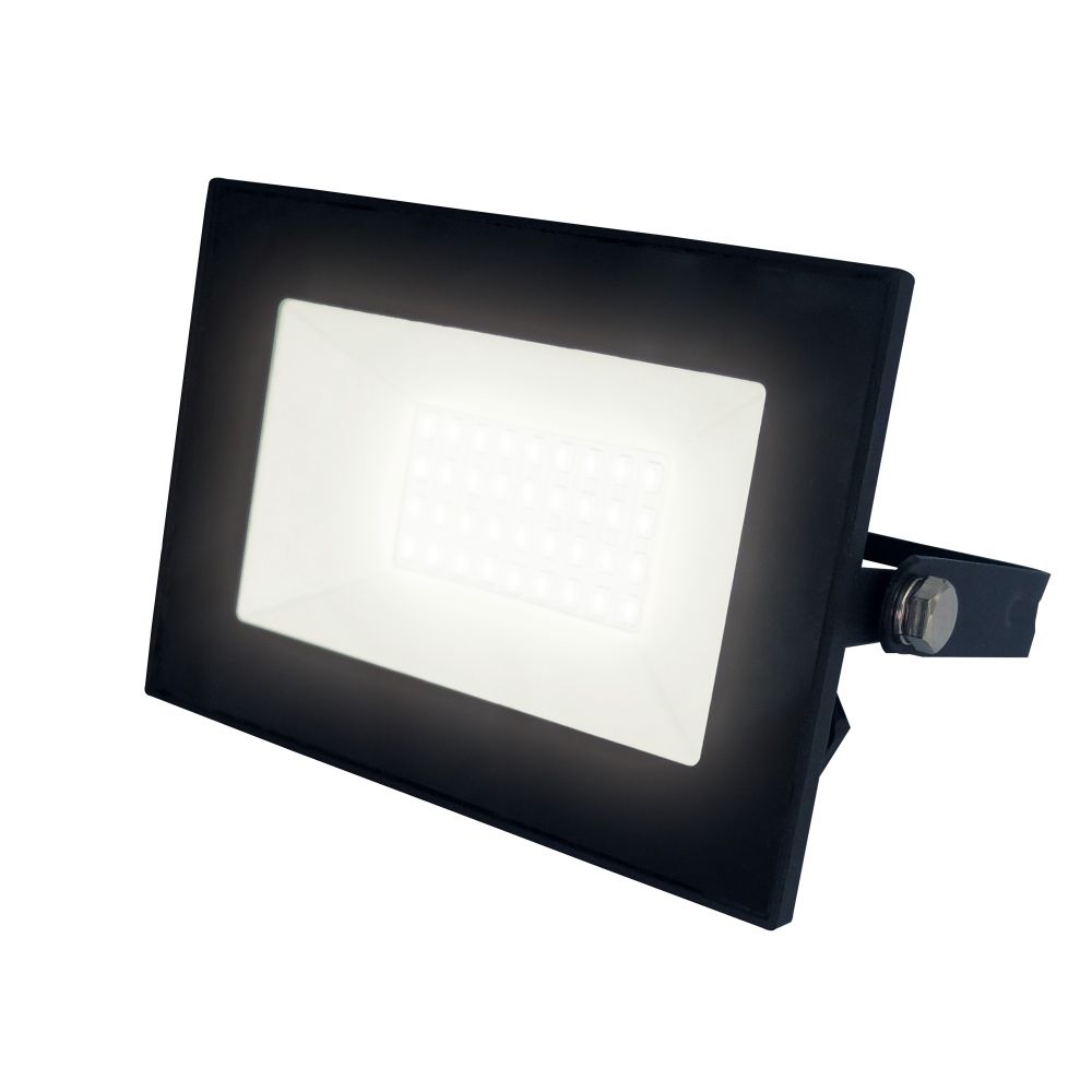 ULF-F21-30W/3000K IP65 200-250В BLACK Прожектор светодиодный. Теплый белый свет (3000К). Корпус черный. TM Uniel