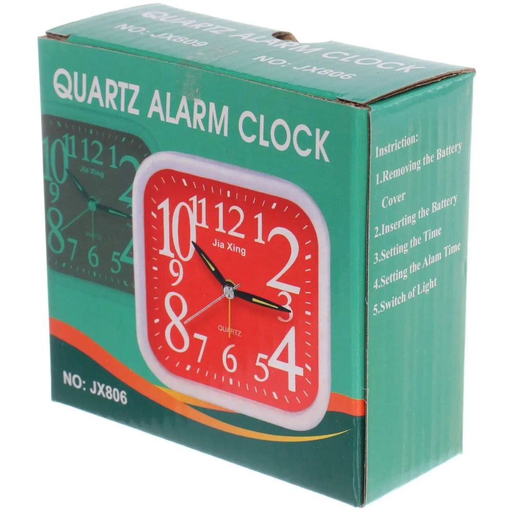 Будильник «Адели» 9,5*9,5*4см, микс цветов