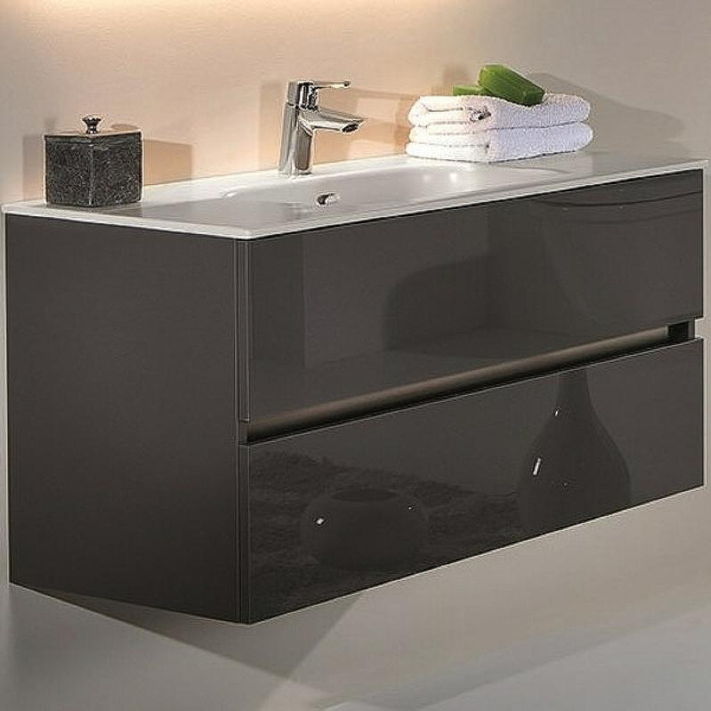 Тумба Armadi Art Valessi 120см 837-120-A glossy, АНТРАЦИТ глянец