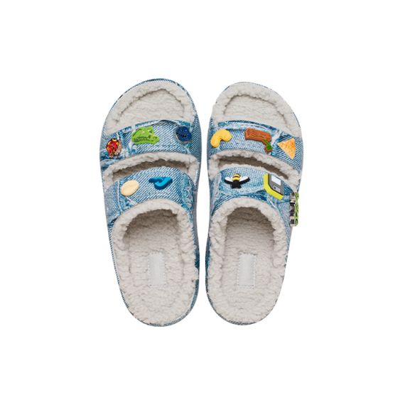 Crocs Classic Cozzzy Sandal 'Denim'