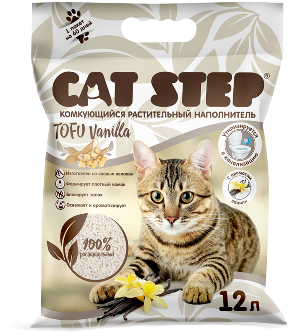 Cat Step Тофу Vanilla 12л.