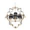 Подвесная люстра Lumina Deco Baltimore LDP 8020-4 GD+BK