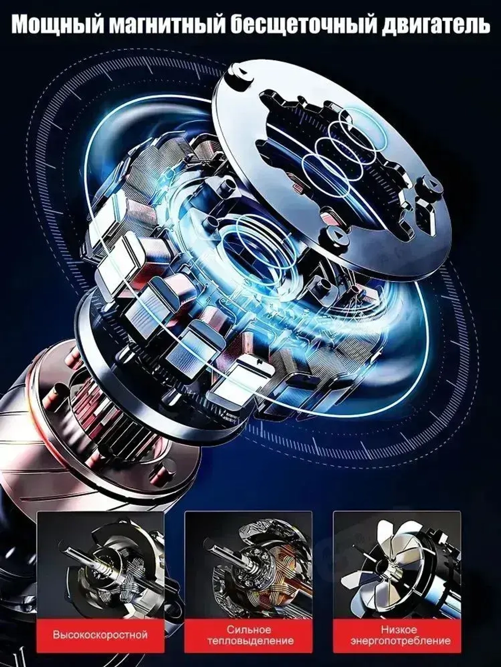 Дрель шуруповерт аккумуляторная Moktial С Двумя Аккумуляторами 2000 mAh, 60 Нм, 2000 об/мин, Регулировка Скорости, Светодиодная Подсветка