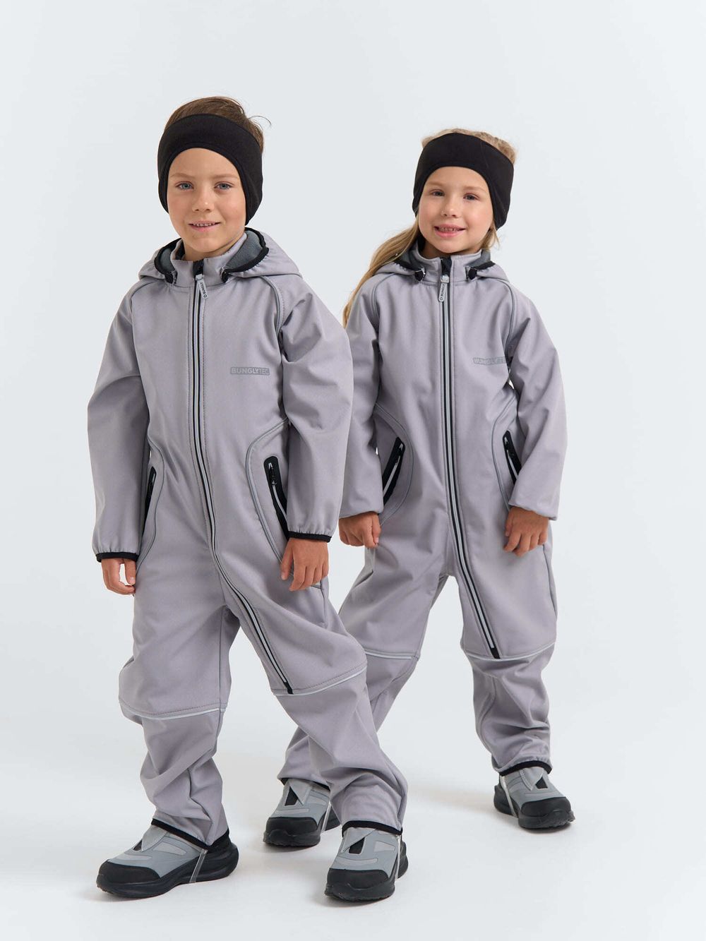 Ботинки демисезонные "Серые" Bungly tec