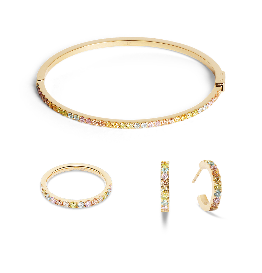Браслет Coeur de Lion Multicolour Pastel Gold 0146/32-1590 17