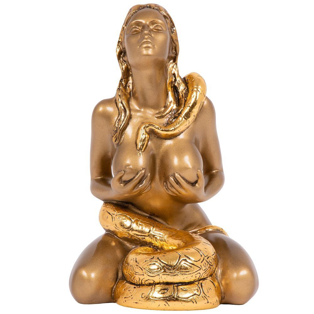 Скульптура Девушка со змеей Бронза