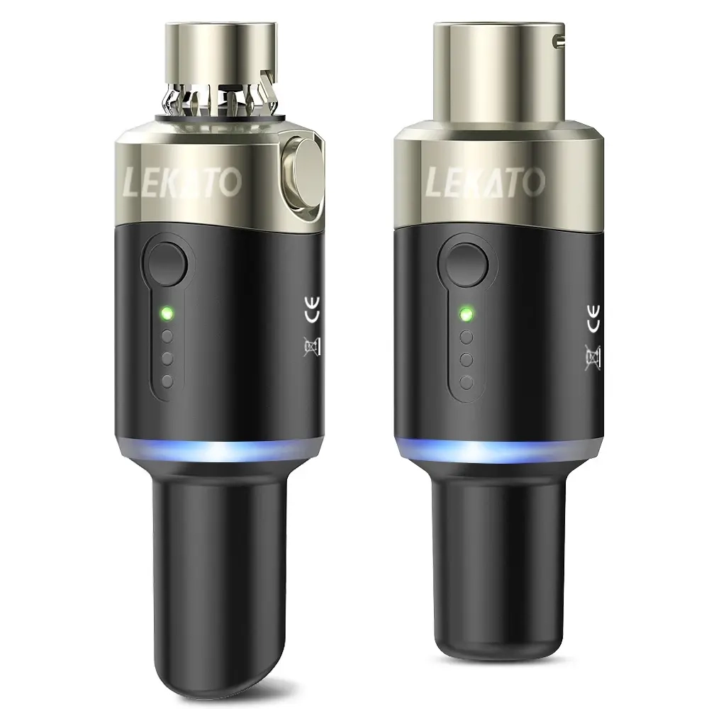 LEKATO MW-1, на XLR,2,4 ГГц, система беспроводного микрофона, автоматический передатчик.