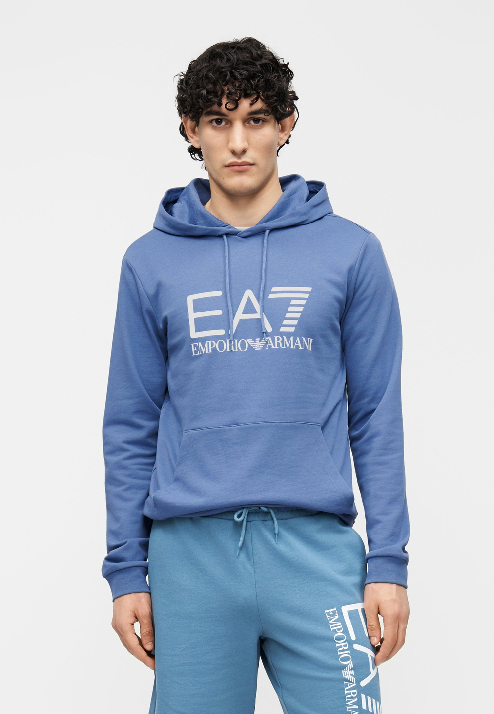 EA7 Emporio Armani UNISEX - Толстовка с капюшоном - Синий