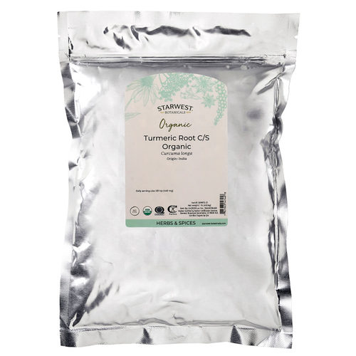 Starwest Botanicals, Органический корень куркумы (C / S), 453,6 г (1 фунт)