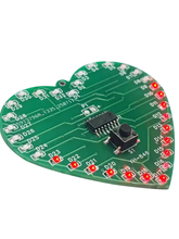 Набор для самостоятельной сборки и пайки (конструктор) "Мигающее сердце" с smd компонентами