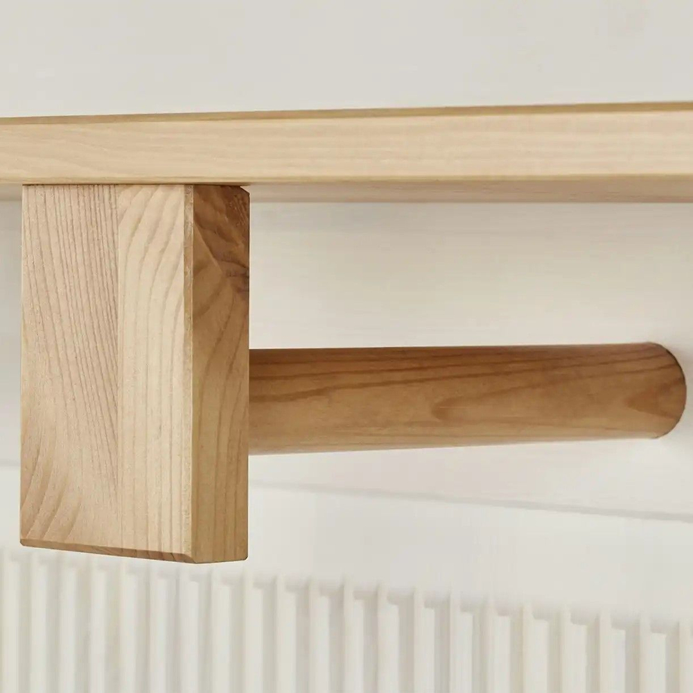 Вешалка настенная Хельсинки, большая, белый/антик