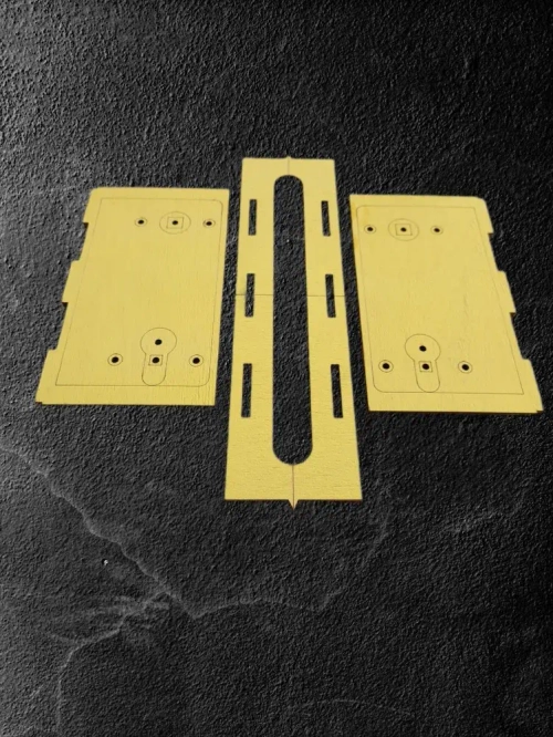 Шаблон для врезки дверных замков и ручек 195*18