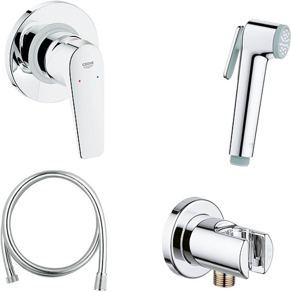 Купить гигиенический набор с смесителем Grohe BauFlow 124900 в Краснодаре