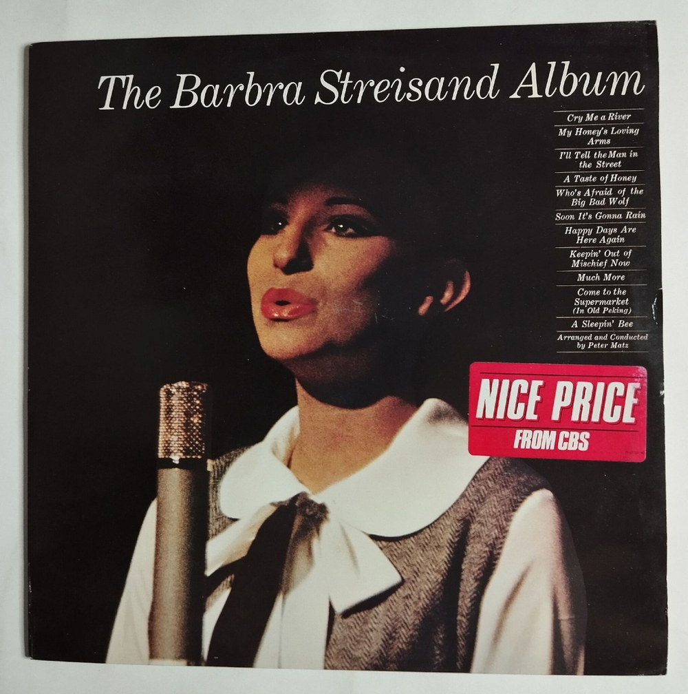 Винтажная виниловая пластинка LP The Barbra Streisand Album (Holland 1982)