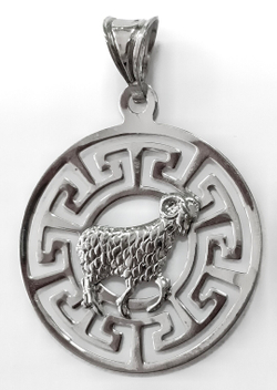 Ювелирная подвеска из серебра"Овен"