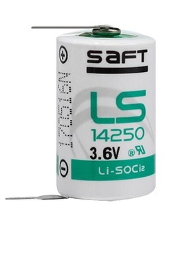 Батарейка литий +2 контакта Saft-LS14250 1/2AA 1.2Ah 3.6v