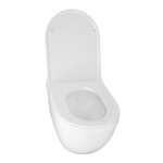 Унитаз подвесной Azario Fora 368х530х410 безободковый, с системой смыва "Скрытое Торнадо", в комплекте с быстросъемным сиденьем микролифт (AZ-0017-UQ3)