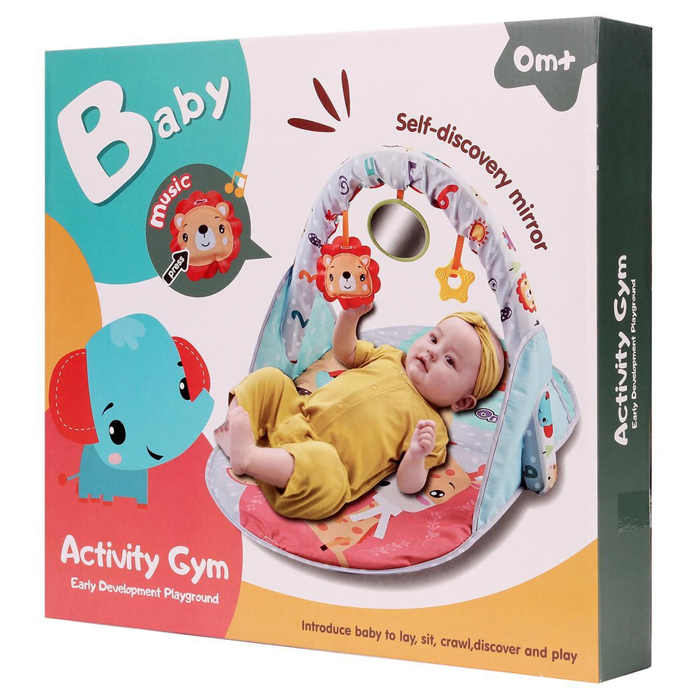 Развивающий игровой коврик, 3 игрушки, сумка