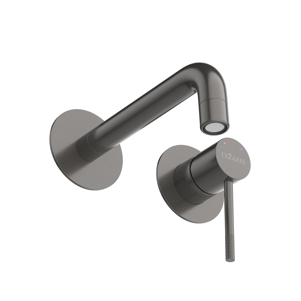 Смеситель для раковины встраиваемый CEZARES RELAX-BLI2-1-GM-W0 с внутренней частью, без донного клапан