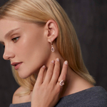 Серьги С Морганитом и Бриллиантами, Эмаль, E0143-20/2