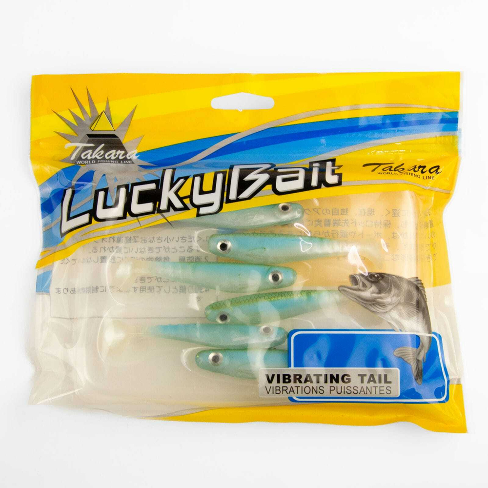 Твистер Takara LuckyBait 5107, 7.5см, 3.6гр (6шт/уп)