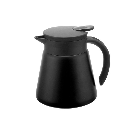 Кофейник-термос 0,6 л d 11,8 см h15,5 см черный нерж. SUNNEX