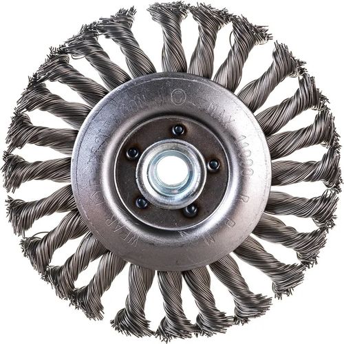 Кордщетка радиальная 125 мм М14 для МШУ витая ПРАКТИКА серия Профи