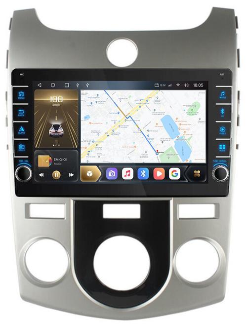 Магнитола для KIA Cerato 2 2008-2013 (кондиционер) - Kuberg OL-9736-M (кнопки и крутилки), Android 12, Быстрая, CarPlay, 4G SIM-слот