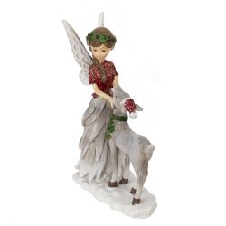 GAEM Фигурка декоративная "Фея и олень", L8,5 W3,5 H10 см
