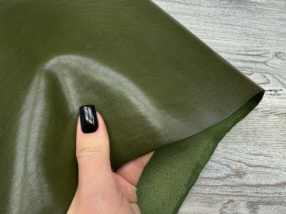 Nike Saphir Mistic Green (1,0-1,2 мм) цв. Зеленый, натуральная кожа