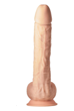 Телесный фаллоимитатор-гигант XXL Dildo - 38 см. (Цвет: телесный)