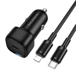 Автомобильное зарядное устройство для Lightning Borofone BZ34A PD20W QC3.0 (black)