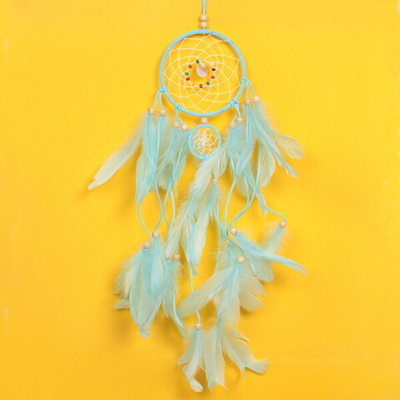 Украшение-оберег «Ловец Снов-Magical dream» 11*50см цвет нежно-голубой