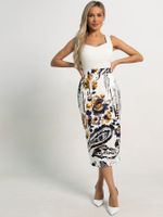 Юбка Ялта (белая/цветы) Ю15588-10М LT Collection