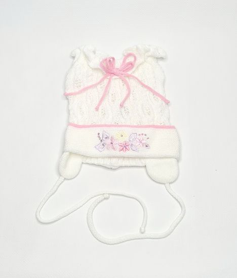 Шапочка детская для девочек, розовая